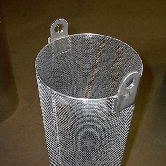 Steel Container with Lift Tabs, Removable Aluminum Mandrel & Aluminum Seal Rings